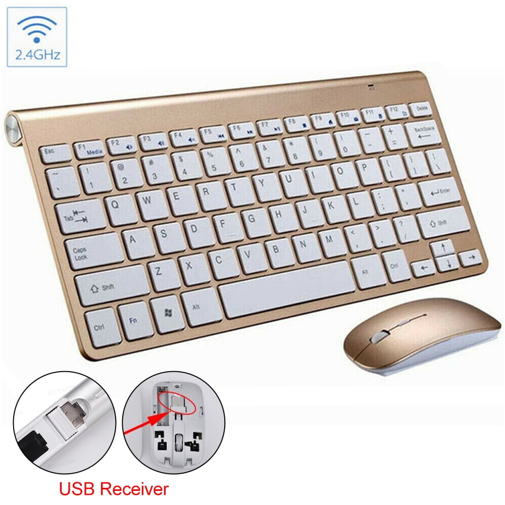 Wireless Keyboard Mouse Combos for Desketop Laptop Notebook 2.4G Wireless Number Pad Pink Girl Keyboard and Mouse 