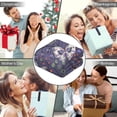 thumbnail image 5 of Wearable Blanket,Blue Butterfly Floral Leaf Purple Pattern Hooded Wearable Flannel Blanket for Adults & Teens with Buckle,Winter Poncho Shawl Wrap Cape,50"x60", 5 of 5