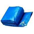 thumbnail image 3 of facefd Swimming Pool Cover Rectangle Ground Pool PVC Waterproof Dust-proof Rain Cloth blue Rectangle 260*170cm, 3 of 6