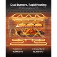 thumbnail image 4 of KFFKFF 36-Inch Freestanding Gas Range Oven, Stainless Steel Stove with 6 Sealed Burners, Spacious 6.0 Cu. Ft. Oven, Halogen Lighting, and Convenient Racks for RVs, Apartments, and Mobile Homes, 4 of 9