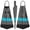 Black, variant on Voit Swim Fins Black and Blue MEDIUM (Size 7-8): Legendary Swim Fin Design, Unisex, Dual-Density Rubber Construction, Boost Speed and Comfort in The Water