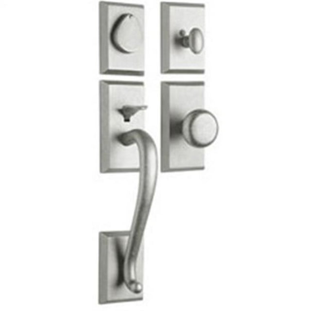Savoy Handle Set with Sandhill Knob, Oil Rubbed Bronze