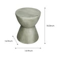 thumbnail image 4 of Small Outdoor Side Table Patio 18.3" H Concrete Hourglass End Table for Living Room Outdoor Backyard, 4 of 9