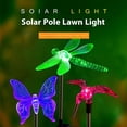 thumbnail image 3 of Matsuzay 2 luces solares de hadas con atmósfera mágica para jardín por la noche. Paquete de 2: mariposa, colibrí, libélula. Iluminación y accesorios do, 3 of 6