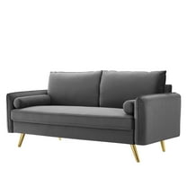 Sofa, Velvet, Grey Gray, Modern Contemporary Urban Design, Living Lounge Room Hotel Lobby Hospitality