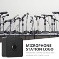 thumbnail image 3 of Shisuyan 1Pcs Drapeau Logo Micro Noir ABS pour Reporters et Interviews, 3 of 8