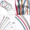 thumbnail image 4 of Deago 2 Sets of 6pcs Guitar Strings 1st-6th String Replacement Steel String for Acoustic Guitar (2 Colorful Set), 4 of 9