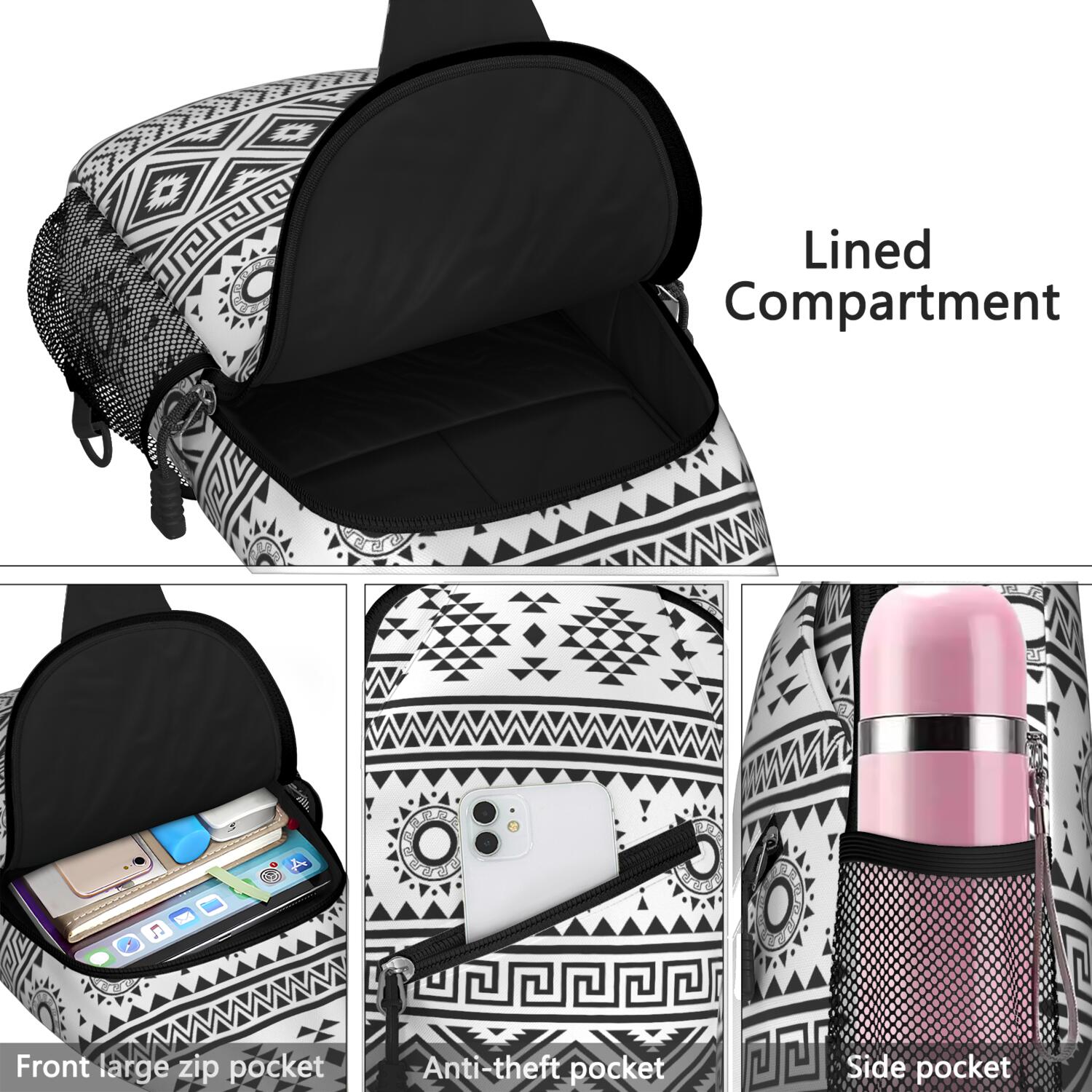 8079 Space Galaxy Constellation Backpack Purse Anti Theft Back Pack Fashion Star Constellation Sling Bag - Durable Shoulder Backpack for  main image 3