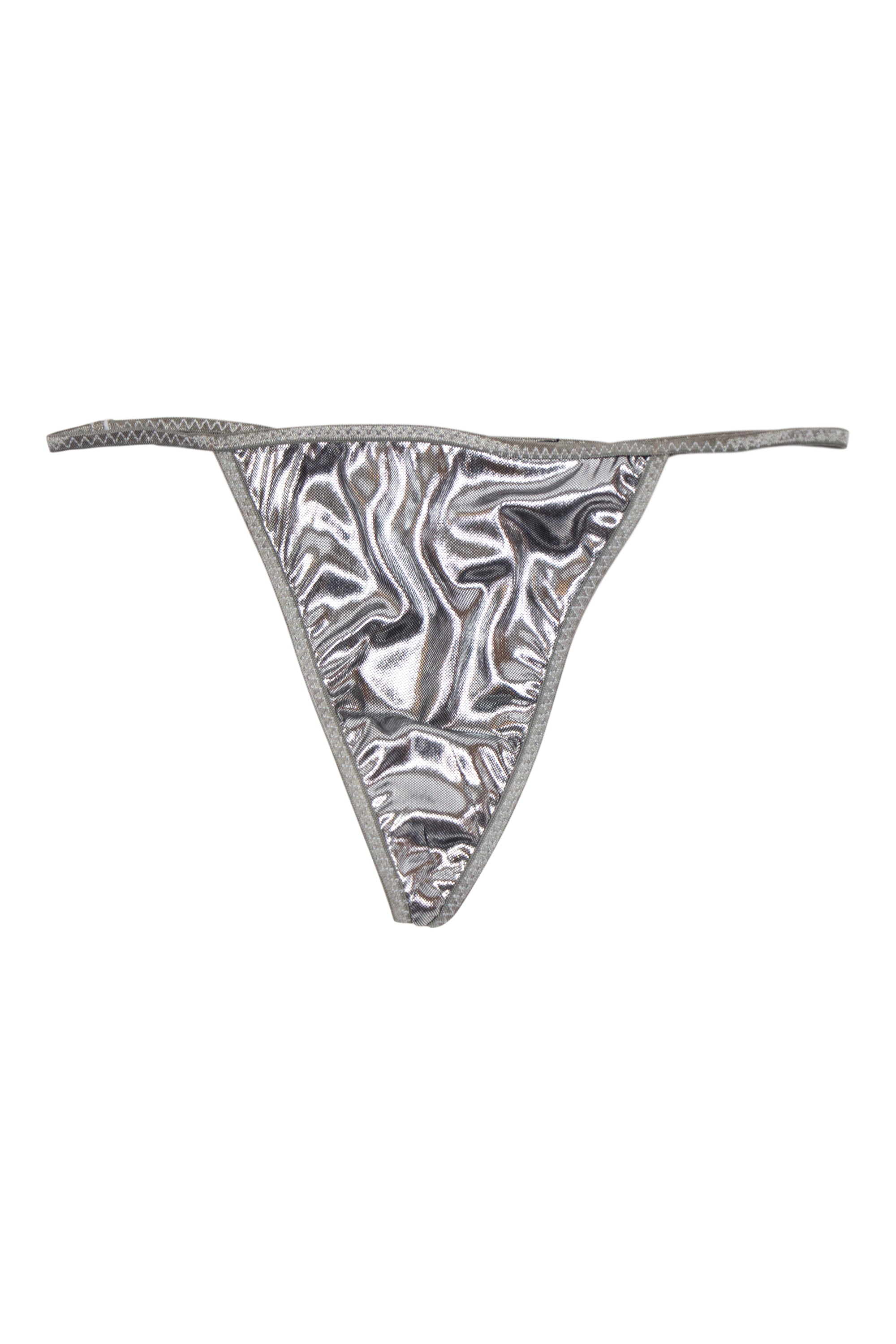 Buy Nelly Metallic Bikini Panty - Silver