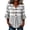 06# Gray, variant on Ihhxva Women's Cotton Tops Striped V-Neck Blouse Loose Fit Button Detail Ruffle Sleeve Top Casual Summer Chic Flowy Tunic with Breathable S-2XL