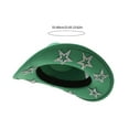 thumbnail image 3 of Western Cowboy Hat Roll Brims Hat Sequined Five Pointed Star Cowgirl Hat, 3 of 18