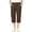 Brown, variant on Posijego Teens Girls Capri Pants High Waisted Multiple Pockets Capris Summer Causal Outdoor Hiking Travel Cropped Pants