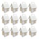 thumbnail image 1 of 12 Piezas Cajas de Regalo Caja Dulcera con Asa Accesorios de Presentación Papel Manualidades Vacía Resistente Creativa para Fiestas Decoración de Bodas Celebraciones Cumpleaños Estilo A, 1 of 8