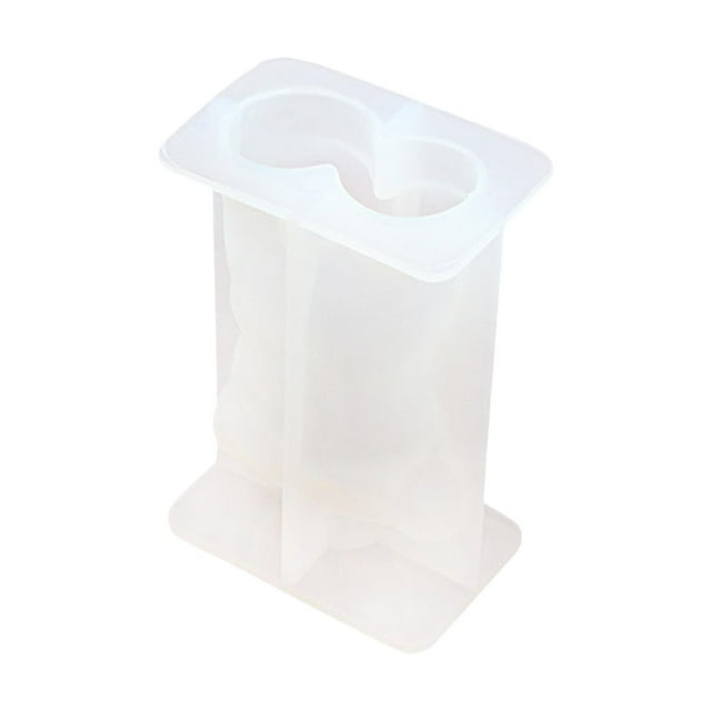 Molde de silicona para velas, molde de resina de silicona 3D para cera de vela 9x6x3.7cm