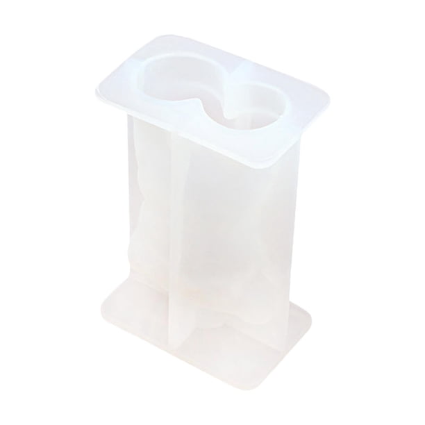Molde de silicona para velas, molde de resina de silicona 3D para cera de vela 9x6x3.7cm