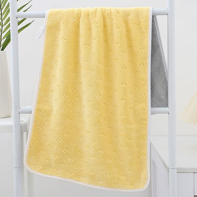 Toalla de baño de terciopelo de doble cara, suave, gruesa y absorbente, ideal para el hogar. Toalla de baño extragrande de doble cara y color. Adecuada para artículos de baño. Toallas de baño de terci