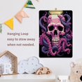 thumbnail image 6 of Acrylic Clipboards with Low Profile Clip, A4 Standard Size 9" x 12.5" File Holder for Writing Drawing, Clip Boards for Doctors Offices, Octopus and Skull Head Gifts, 6 of 7