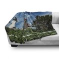 thumbnail image 3 of Massachusetts Soft Flannel Fleece Blanket, Cape Cod Landscape with Old Classic Architecture Themed Buildings USA Theme, Cozy Plush for Indoor and Outdoor Use, 70" x 90", Multicolor, by Ambesonne, 3 of 6