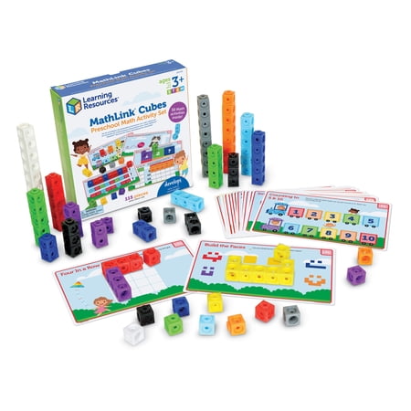 Learning Resources MathLink Cubes for Preschool and Up Math Toys