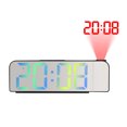 thumbnail image 1 of Réveil de projection Simple LED Grand Affichage de Police Horloge Électronique Réveil Numérique, 1 of 5