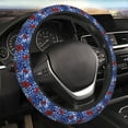 thumbnail image 3 of Lsque Abstract Colorful Butterflies Ultra Soft Car Steering Wheel Cover for Women, Standard 15 inch Size for Truck Van SUV Auto, 3 of 8
