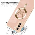 thumbnail image 3 of for Samsung Galaxy S21 Plus Case [Support for Magsafe] Butterfly Pattern Magnetic Plating Screen Protector Luxury Elegant Case Camera Protector Shockproof Protective Corner Back Cover -Pink, 3 of 12