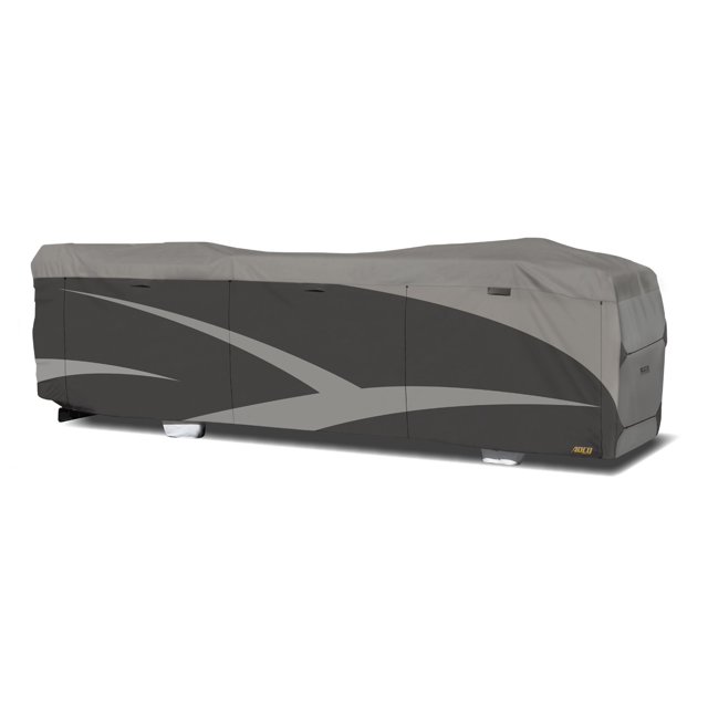 Adco Housse de VR 52207 Designer SFS Aquashed; pour Camping-Cars de Classe A; Protection Modérée contre les Intempéries; Gris Bicolore; Dessus en Tissu 3 Couches/3 Côtés en Polypropylène Ventilés