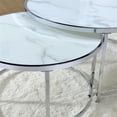 thumbnail image 4 of Steve Silver Rayne Faux Marble Nesting Cocktail Tables, 4 of 6