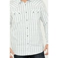 thumbnail image 3 of Moonshine Spirit Men's Elderflower Striped Long Sleeve Western Snap Shirt White, 3 of 4