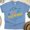 CarolinaBlue, variant on Graphic T-Shirt Hello Summer Beach Print Short Sleeve Casual Tee, Dark Heather, Size L