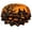 B, variant on CSStudio Vintage Halloween Ghost Round Tablecloth 60In Waterproof Polyester Pumpkin Fall Farmhouse Dining Table Cover for Party Kitchen Decor