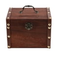 thumbnail image 6 of Wooden Piggy Bank: Large Wooden Piggy Bank with Lock - Hand-Carved Money Box Safe for Coin & Cash Savings | Money Box, 6 of 9