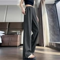 thumbnail image 2 of Casual Pants for Womens Wide Leg Pants Women's Lightweight Casual Pants Straight Leg Wide Leg Pants Soft Breathable Comfortable Stretchy Trousers For Everyday Wear, 2 of 4