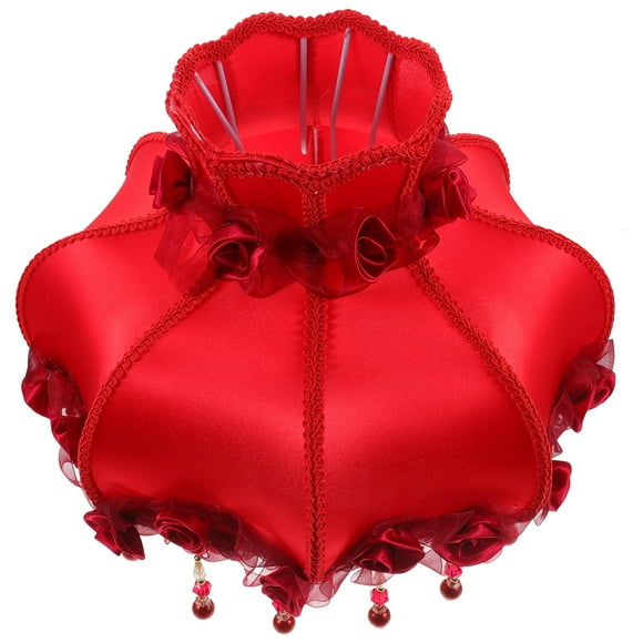 LOLIPPYY Red Cloth Decorative Shade For Bedside Area 1Pcs