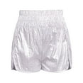 thumbnail image 4 of Women's New Summer Fashion Trend Elastic Waist Shorts And Hot Pants, Silver Size: S-2Xl, 4 of 4