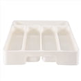 thumbnail image 5 of 4X New Kitchen Drawer Organizer Tray Spoon Cutlery Separation Finishing Storage Box White, 5 of 10