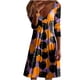 thumbnail image 1 of Moda mujer sexy sólido hombro frío manga larga con cuello en v vestido regular Fridja yut4266, 1 of 5