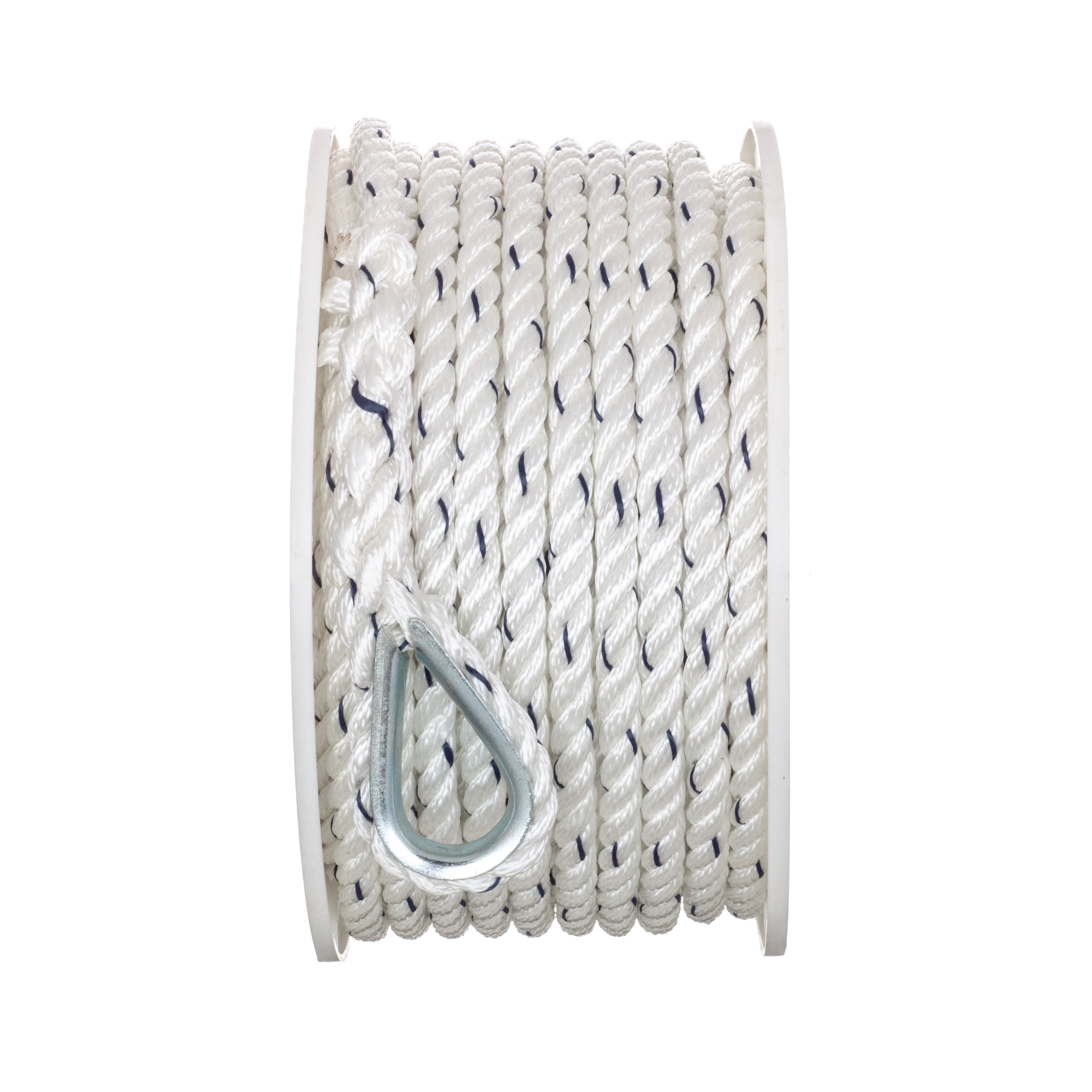 Seachoice 3//8/" x 100/' Twisted Nylon Premium anchor line w//Tracer 47711
