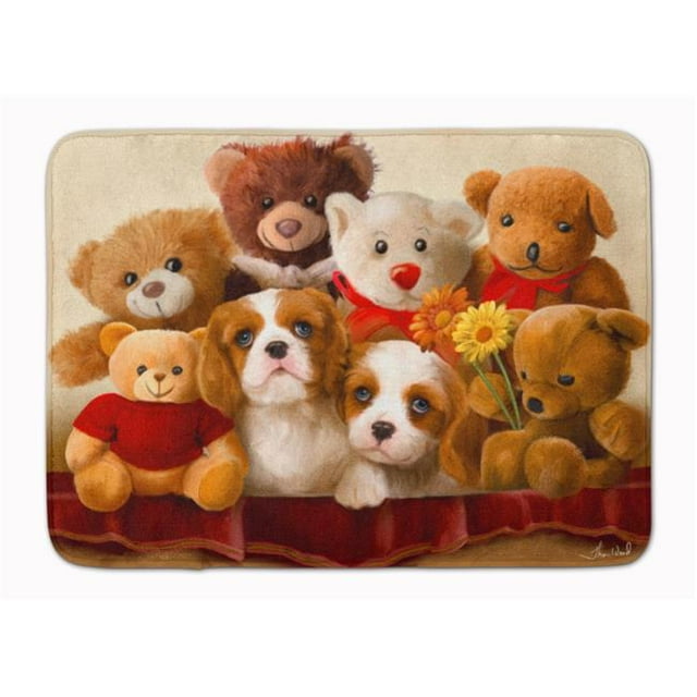 Cavalier Spaniel Friends Forever Tapis en Mousse à Mémoire de Forme Lavable en Machine