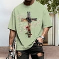 thumbnail image 5 of Yopmin Christian Tshirts Men Crew Neck Summer Short Sleeve Christian Religious Cotton Tee Shirt for Vacation Travel, 5 of 6