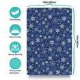 thumbnail image 5 of Dog Food Mat for Pet Dog Food Mat, Dog Mat for Food and Water, Pet Dog Cat Bowl Mat, Anti-Slip Reusable Water Bowl Mat with Winter Snowflakes Blue,16inx24in, 5 of 7