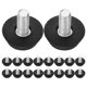 thumbnail image 1 of TABLETREANDS 60Ud Ajustables Patas Regulables Para Muebles En Negro Con Soporte Estable Y Protección Para, 1 of 8