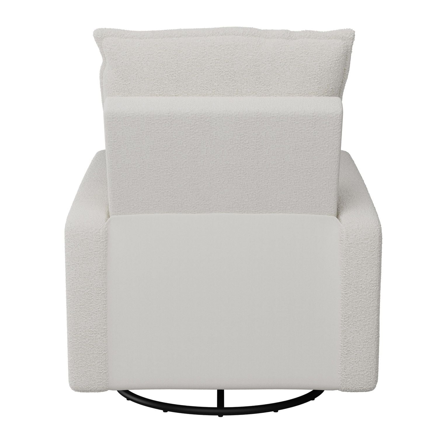 CorLiving Caillie Soft Boucle Fabric Manual Indoor Glider Recliner Chair