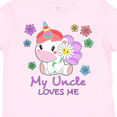thumbnail image 4 of Inktastic My Uncle Loves Me- cute unicorn Boys or Girls Toddler T-Shirt, 4 of 5