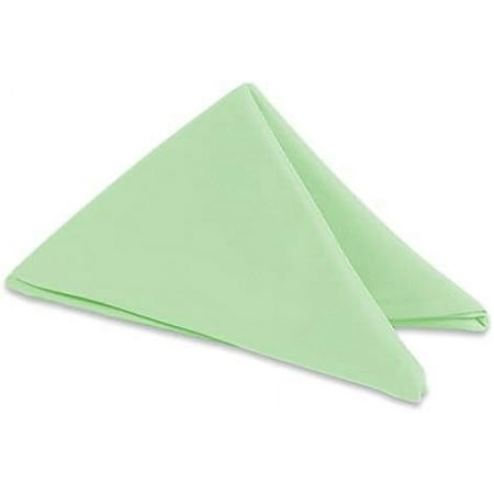 

Leading 10 pcs 17 x17 inch Polyester Cloth Napkin - Mint Green - Wedding Linen Restaurant Dinner Wedding Banquet Party - 19 Colors Available