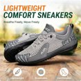 thumbnail image 4 of CHICVOMEY Comfortable Sneakers for Men Lightweight Breathable Casual Sneakers Minimalist Mesh Upper Sneakers Ideal for Travel and Daily Walking, 4 of 8