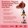 thumbnail image 2 of Organic Cold-Pressed Pomegranate Seed Oil 100% Raw Pure Anti-Aging Skin Hair, 2 of 8