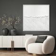 thumbnail image 5 of Pure Serenity Heavily Textured Hand Painted White Framed Canvas Wall Art, 5 of 10