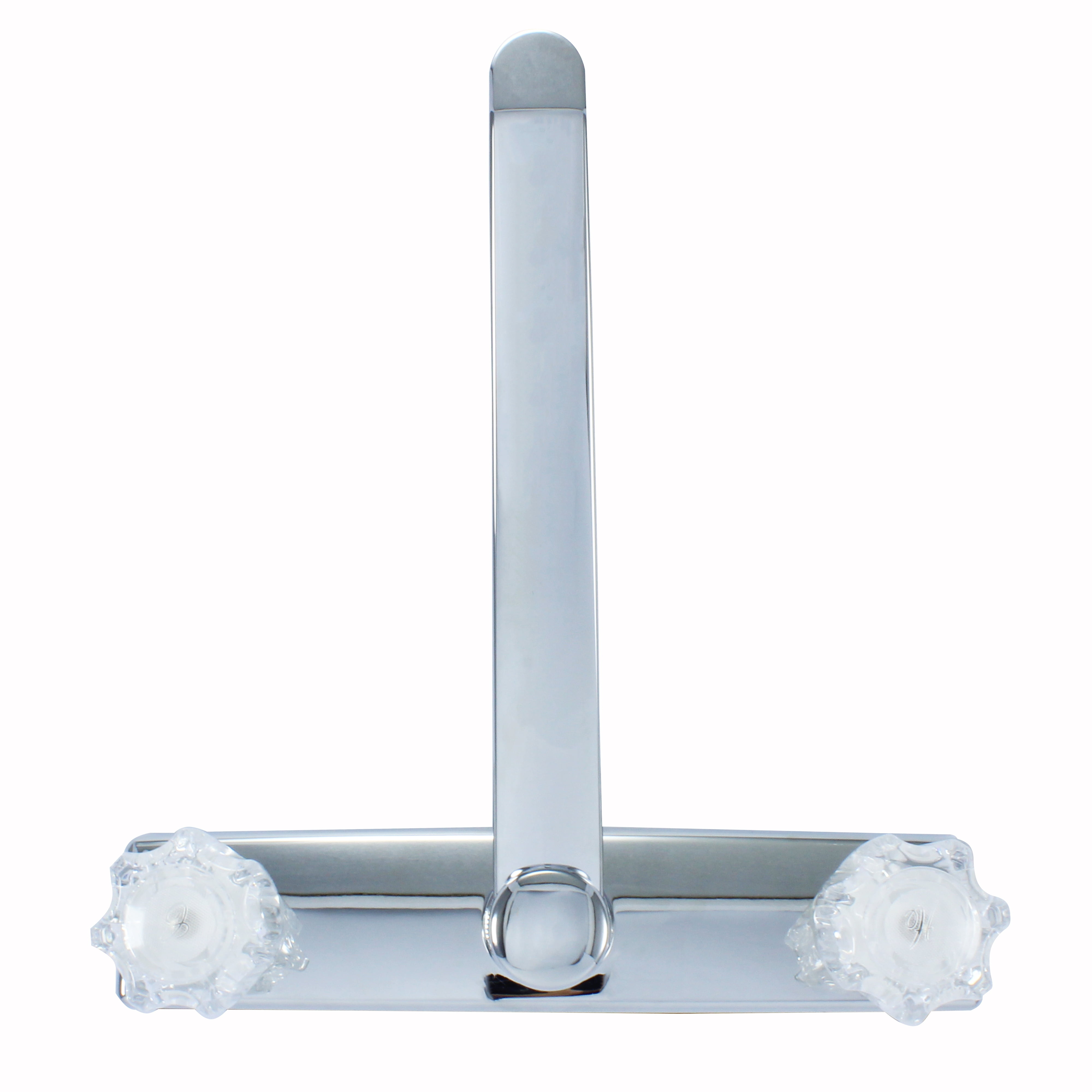 Non Metallic Acrylic Double Handle Faucet Less Spray