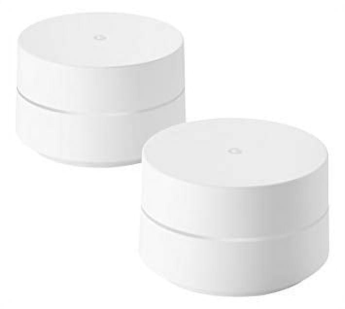 Restored Nest Google 2 Pack Wi-Fi Router with Power Cords (Refurbished)
